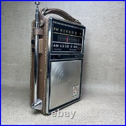 GE AM/FM 15 Transistor Radio 1965 GENERAL ELECTRIC Portable P975E Works (Video)