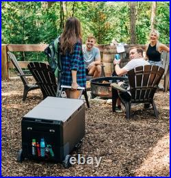 GE Profile PRV03ATTBB 75L Dual Zone Cooler Freezer AC/DC USB LED Portable NEW