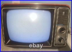 GE Television General Electric Black & White Portable TV 12XB9104T Orange Prop