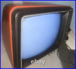 GE Television General Electric Black & White Portable TV 12XB9104T Orange Prop