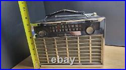 General Electric P-865b Large Am/fm Transistor Radio Tested Works