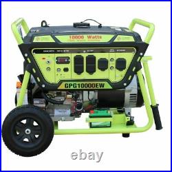 Green-Power America 10,000 Watts Portable Gas Power Generator Electric Start