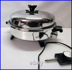 HEALTH CRAFT USA K7273 LIQUID CORE ELECTRIC SKILLET Frying Pan (MINT Condition)