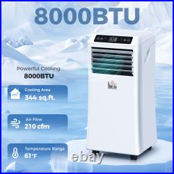HOMCOM Portable Air Conditioner with 4 Modes, Coverage