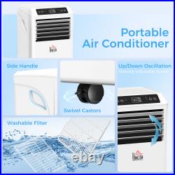 HOMCOM Portable Air Conditioner with 4 Modes, Coverage