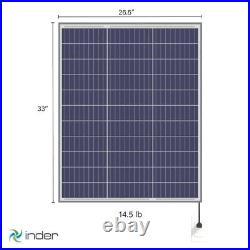 INDER Solar Panel Plug and Play 100W 120V AC with micro inverter Kit Solar