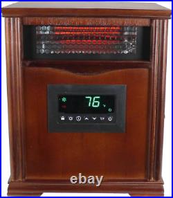 Lifesmart 1500W Portable Electric Infrared Quartz Space Heater for Indoor Use w
