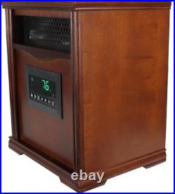 Lifesmart 1500W Portable Electric Infrared Quartz Space Heater for Indoor Use w