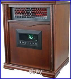 Lifesmart 1500W Portable Electric Infrared Quartz Space Heater for Indoor Use w