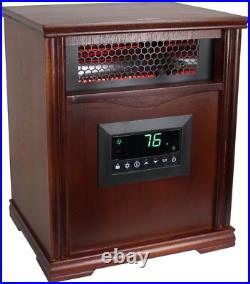 Lifesmart 1500W Portable Electric Infrared Quartz Space Heater for Indoor Use w