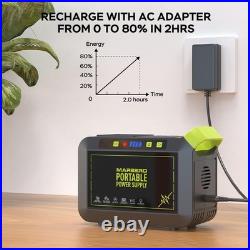 MARBERO Portable Power Station 88Wh Camping Lithium Battery Solar Generator Fast