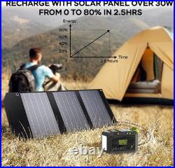 MARBERO Portable Power Station 88Wh Camping Lithium Battery Solar Generator Fast