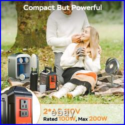 MARBERO Solar Generator 167Wh Camping Portable Power Station 200W Peak