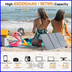 MARBERO Solar Generator 167Wh Camping Portable Power Station 200W Peak