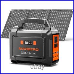 MARBERO Solar Generator 167Wh Camping Portable Power Station 200W Peak
