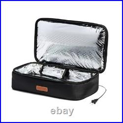 Max XP Large Portable Electric Lunch Box Food Heater Casserole Black