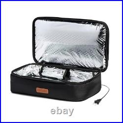 Max XP Large Portable Electric Lunch Box Food Heater Casserole Black