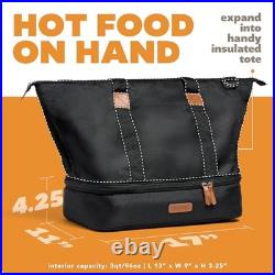 Max XP Large Portable Electric Lunch Box Food Heater Casserole Black