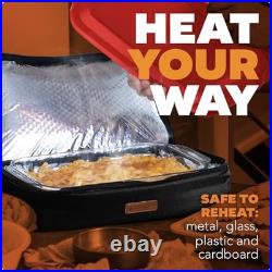 Max XP Large Portable Electric Lunch Box Food Heater Casserole Black