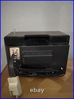 Motorola Vintage Portable TV XP2110KW 9 Solid State Electric Black And White