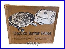 NEW Vintage 70's GE Deluxe General Electric Buffet Harvest Skillet 3427-106 RARE