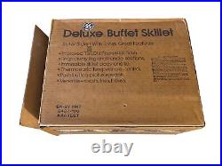 NEW Vintage 70's GE Deluxe General Electric Buffet Harvest Skillet 3427-106 RARE