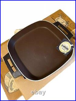 NEW Vintage 70's GE Deluxe General Electric Buffet Harvest Skillet Pan RARE