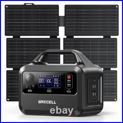 Peak 600W Power Station Portable Solar Generator + 40W Solar Panel Kit Camping