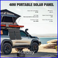 Peak 600W Power Station Portable Solar Generator + 40W Solar Panel Kit Camping