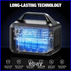 Peak 600W Power Station Portable Solar Generator + 40W Solar Panel Kit Camping