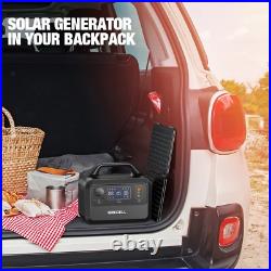 Peak 600W Power Station Portable Solar Generator + 40W Solar Panel Kit Camping