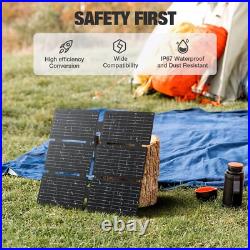 Peak 600W Power Station Portable Solar Generator + 40W Solar Panel Kit Camping