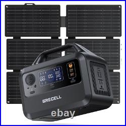 Peak 600W Power Station Portable Solar Generator + 40W Solar Panel Kit Camping