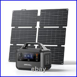 Peak 600W Power Station Portable Solar Generator + 40W Solar Panel Kit Camping