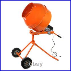 Portable 5.0 Cu Ft Electric Cement Mixer Cement Mixer Stucco Mortar Concrete