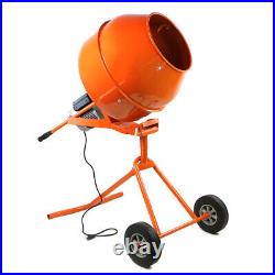 Portable 5.0 Cu Ft Electric Cement Mixer Cement Mixer Stucco Mortar Concrete