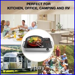 Portable Electric Cooktop 110V, 1800W Electric Stove Infrared Hot Plate with