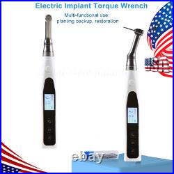 Portable Electric Dental Implant Torque Wrench Driver 201 Contra Angle Kit USA
