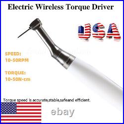 Portable Electric Dental Implant Torque Wrench Driver 201 Contra Angle Kit USA