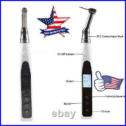 Portable Electric Dental Implant Torque Wrench Driver 201 Contra Angle Kit USA