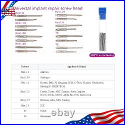 Portable Electric Dental Implant Torque Wrench Driver 201 Contra Angle Kit USA