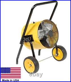 Portable Electric Heater 51,195 BTU 2,000 Sq Ft 800 CFM 480 Volts 3 Ph