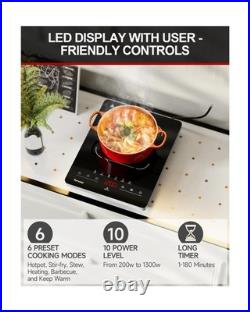 Portable Electric Stove, 110V Single Burner Electric Cooktop, Counte. Fast Ship