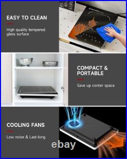 Portable Electric Stove, 110V Single Burner Electric Cooktop, Countertop Burne