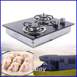 Portable Electric Two Burner Cooktop RV Dorm Countertop Stove Gas Stove LPG USA