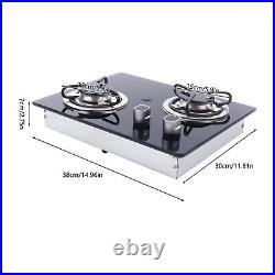 Portable Electric Two Burner Cooktop RV Dorm Countertop Stove Gas Stove LPG USA