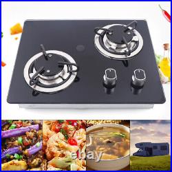 Portable Electric Two Burner Cooktop RV Dorm Countertop Stove Gas Stove LPG USA