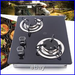 Portable Electric Two Burner Cooktop RV Dorm Countertop Stove Gas Stove LPG USA