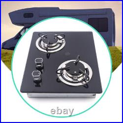 Portable Electric Two Burner Cooktop RV Dorm Countertop Stove Gas Stove LPG USA