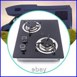 Portable Electric Two Burner Cooktop RV Dorm Countertop Stove Gas Stove LPG USA